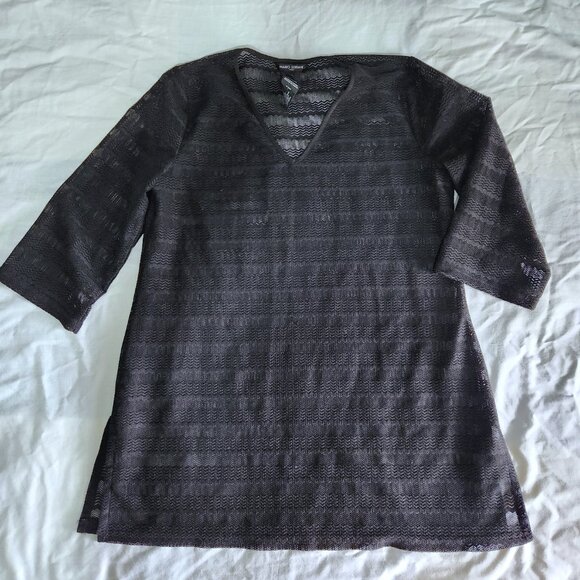 Mario Serani Bathing Suit Cover-Up Size Large Side Slits Lightweight Beach Swim - Picture 10 of 10